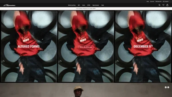 ALPINESTARS website screenshot