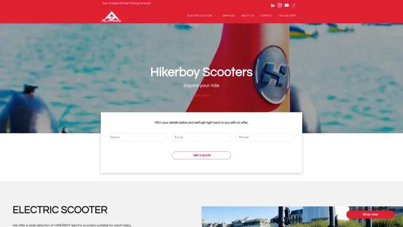 HIKERBOY – ALPMARS S.A. website screenshot