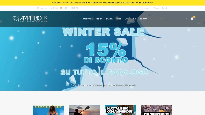 AMPHIBIOUS S.R.L. website screenshot