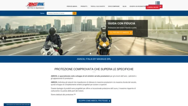 AMSOIL ITALIA / MAGNUS SRL website screenshot