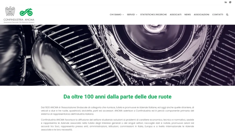 CONFINDUSTRIA ANCMA website screenshot