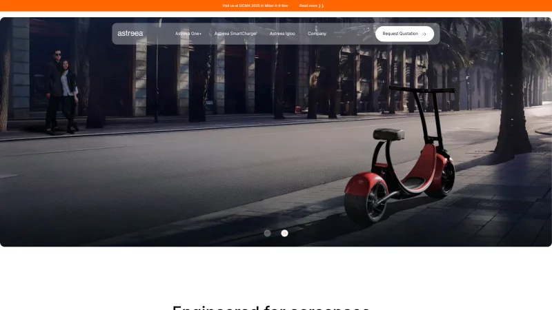 ASTREEA SRL website screenshot