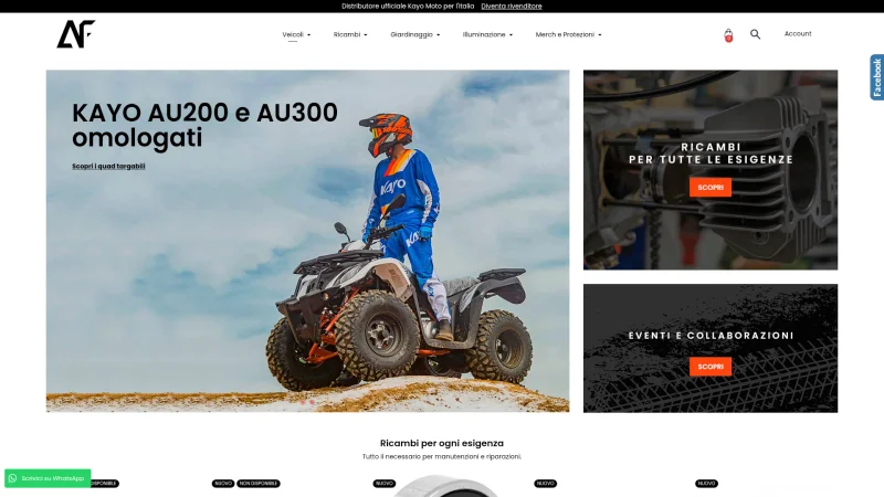 AUTOFANTASY SRL website screenshot