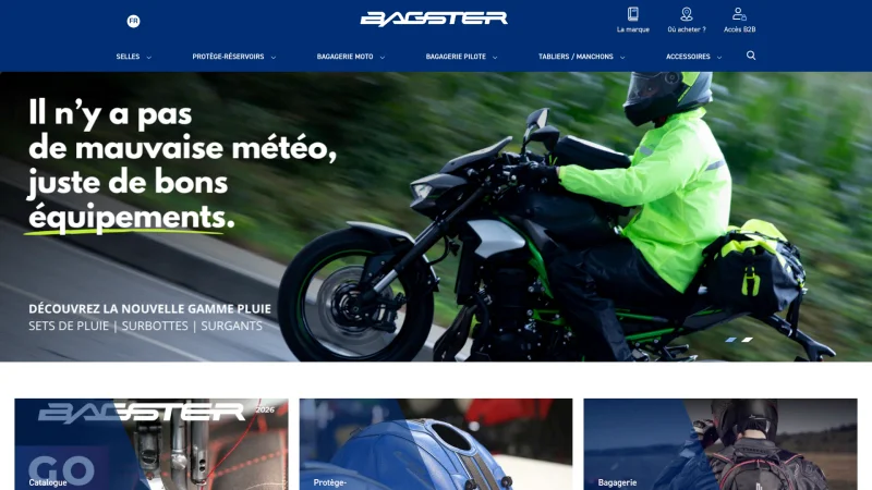 BAGSTER FRANCE SAS website screenshot