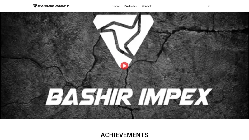 BASHIR IMPEX website screenshot