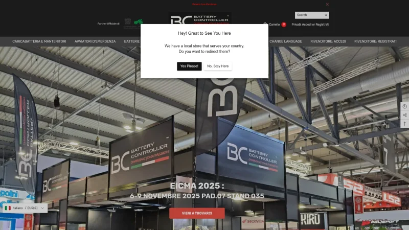 BC BATTERY CONTROLLER website screenshot