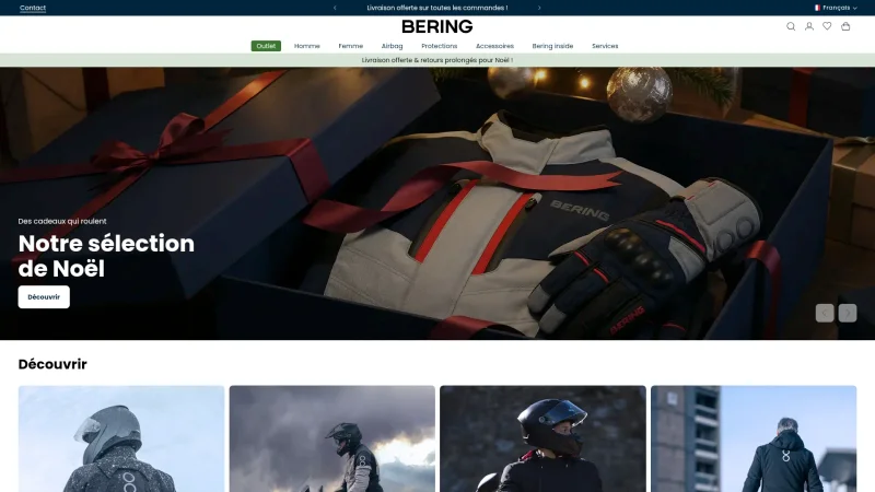BERING MOTO website screenshot