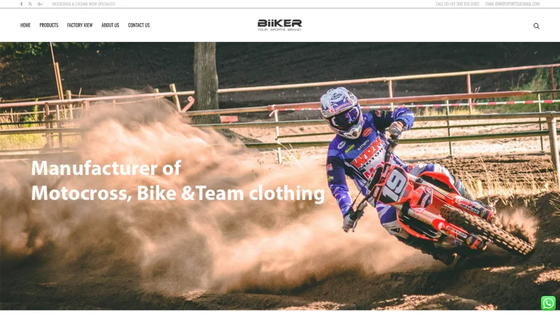 BIIKER SPORTS website screenshot