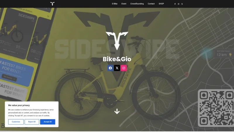 BIKE & GIO SRL website screenshot