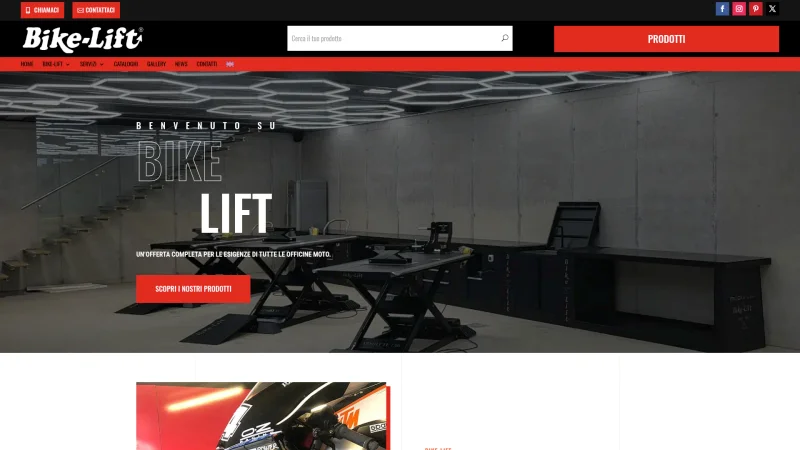 BIKE-LIFT EUROPE S.R.L. website screenshot