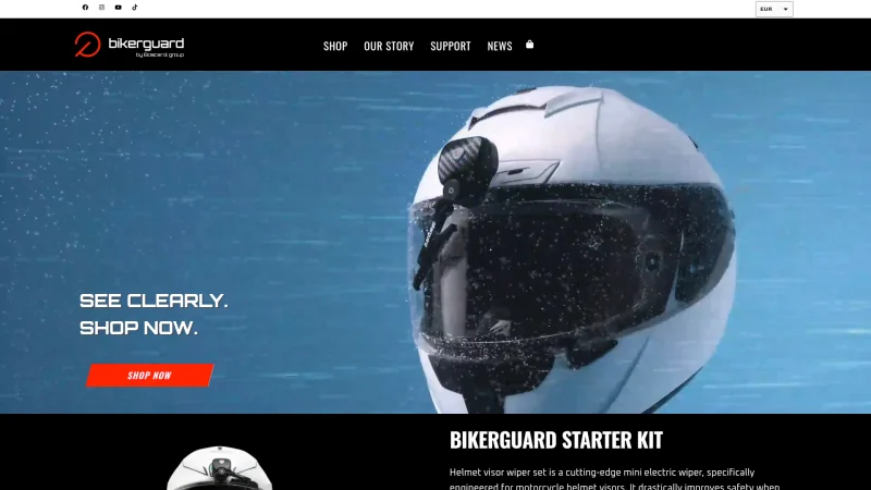 BIKERGUARD D.O.O. website screenshot