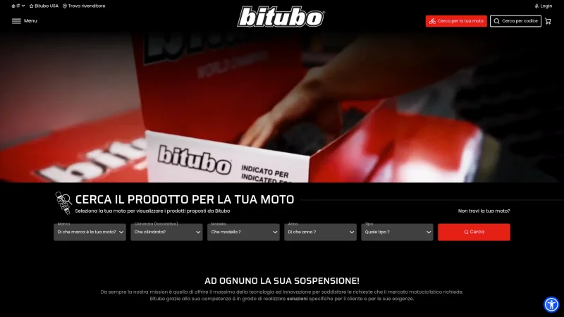 BITUBO S.R.L. website screenshot