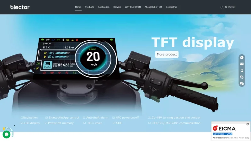 CHANGZHOU WUJIN BLECTOR ELECTRONIC CO.,LTD website screenshot