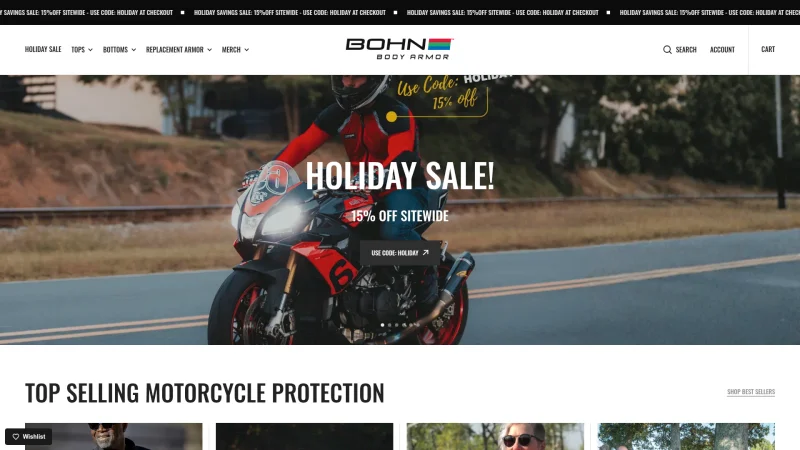 BOHN ARMOR website screenshot