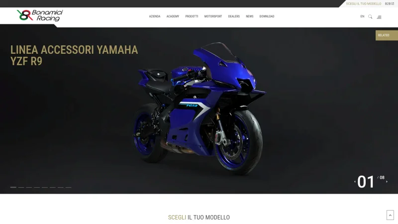 BONAMICI RACING SRL website screenshot