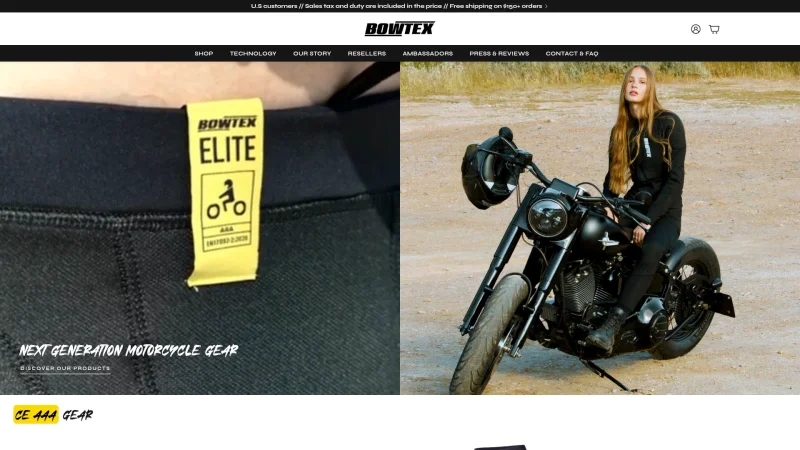 BOWTEX website screenshot