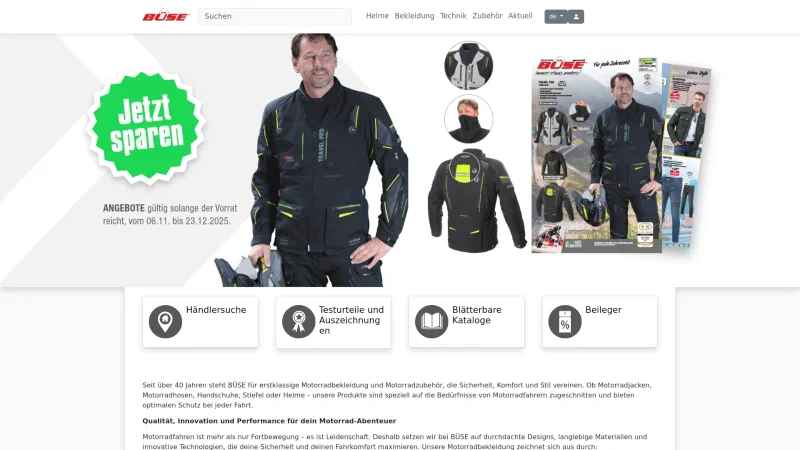 HEINO BÜSE MX IMPORT GMBH website screenshot