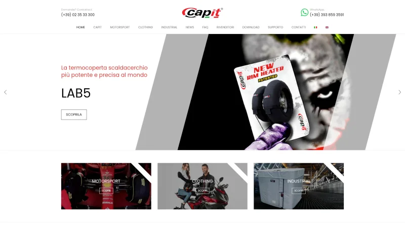 CAP IT PERFORMANCE S.R.L. website screenshot
