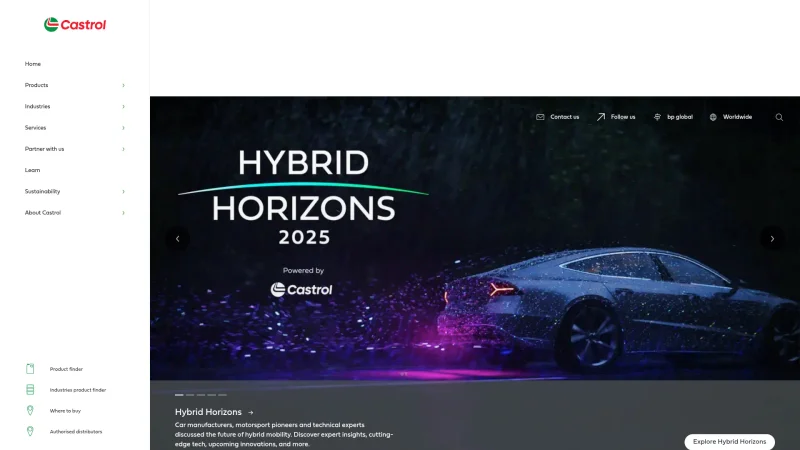 CASTROL MOTO website screenshot