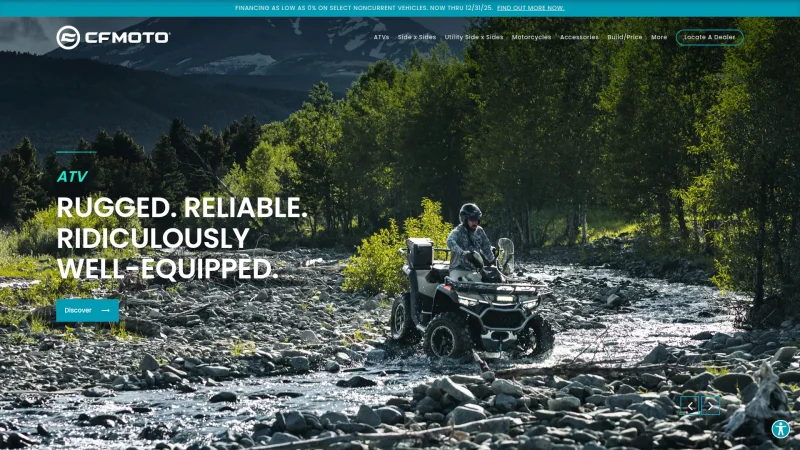 GOES – CFMOTO website screenshot