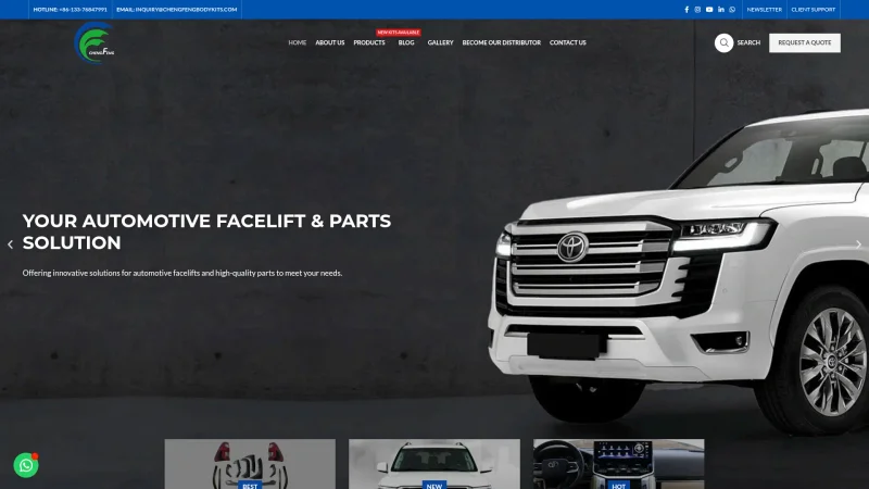 CHANGZHOU CHENGJIE VEHICLE ACCESSORIES CO.,LTD website screenshot