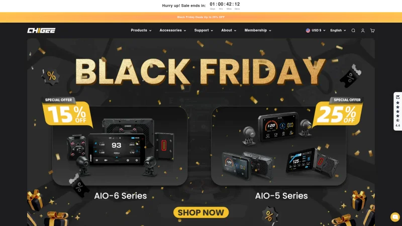 CHIGEE – YIBEN MOTOR website screenshot