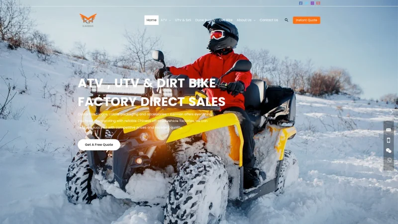 YONGKANG KARMAN VEHICLE CO., LTD. website screenshot