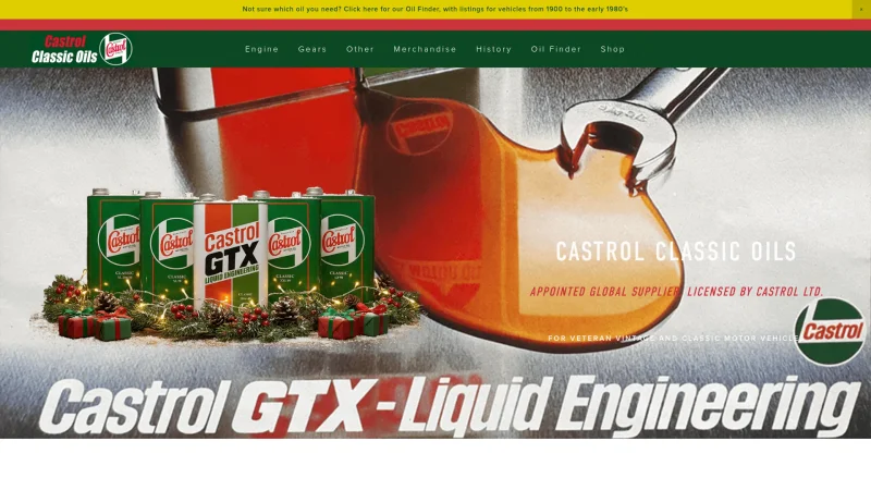 CASTROL CLASSIC OILS – PROMAPAC LLP website screenshot