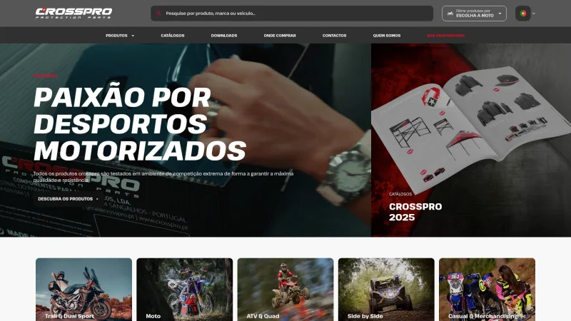 CROSSPRO, LDA. website screenshot