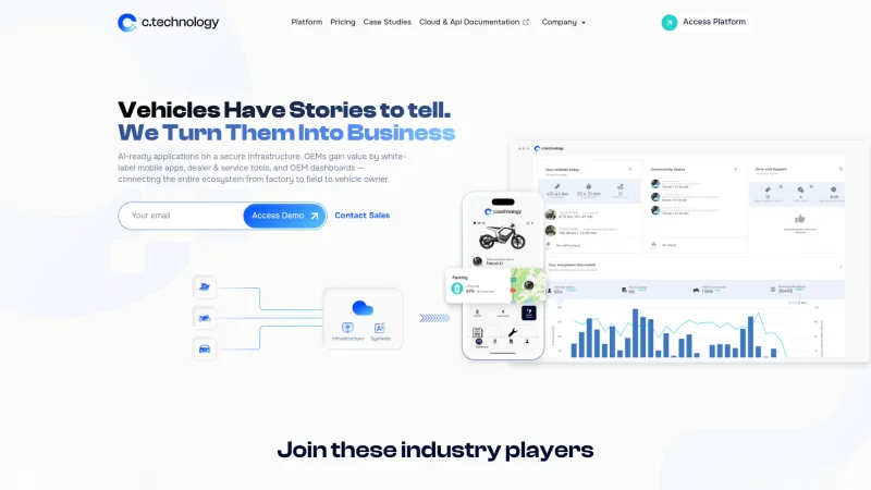 C.TECHNOLOGY AG website screenshot