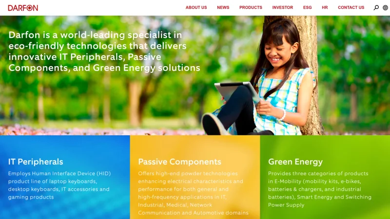 BESV – DARFON ELECTRONICS CZECH S.R.O. website screenshot