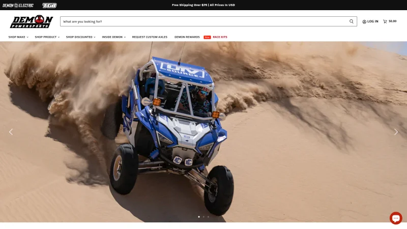 DEMON POWERSPORTS website screenshot