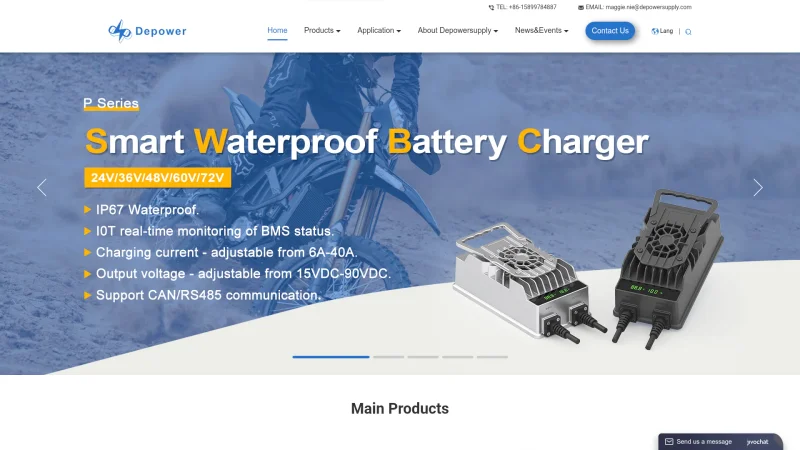 SHENZHEN DEPOWER ELECTRICAL CO.,LTD website screenshot