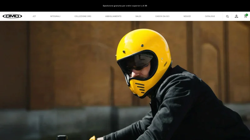 DMD HELMET website screenshot