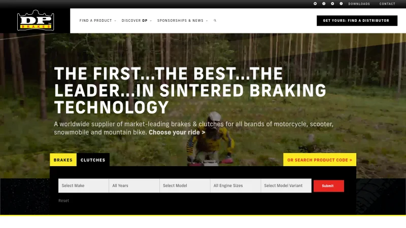 DP BRAKES – PHIL AYLIFF PRODUCTS LTD. website screenshot