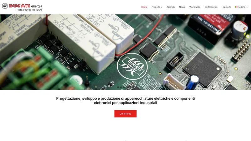 DUCATI ENERGIA website screenshot