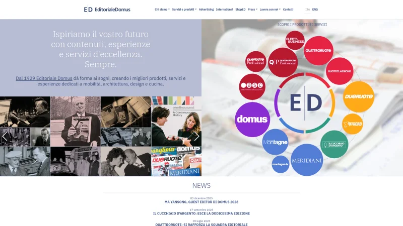 EDITORIALE DOMUS S.P.A. website screenshot