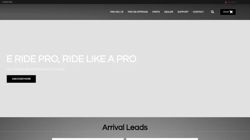 E RIDE PRO B.V. website screenshot