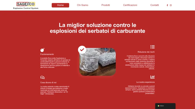 EXCO SYSTEM website screenshot