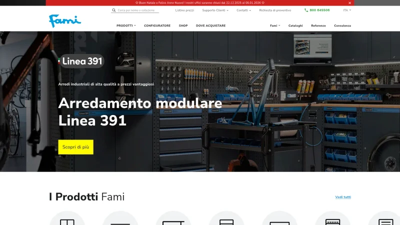 FAMI SRL website screenshot