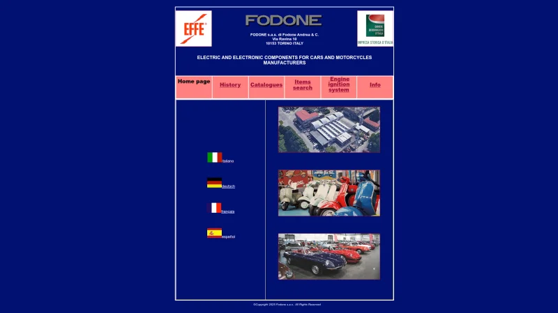 FODONE SAS ANDREA & C. website screenshot