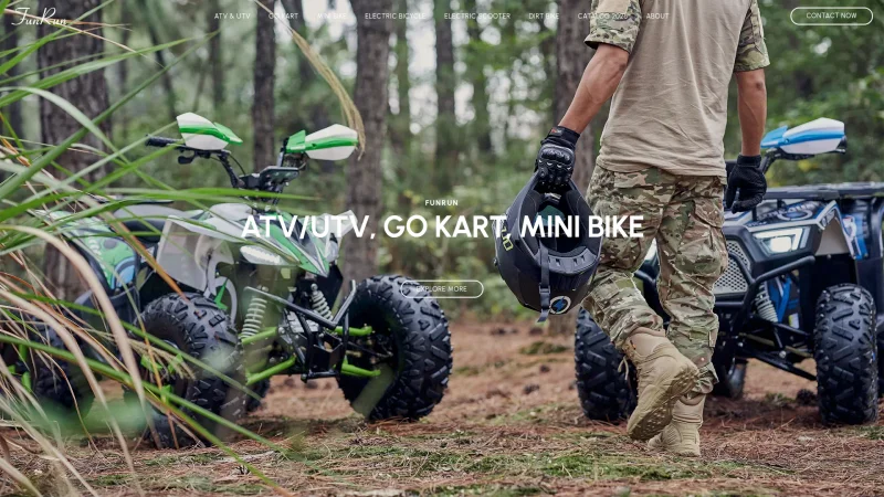 FUNRUN POWERSPORTS – ANDES website screenshot