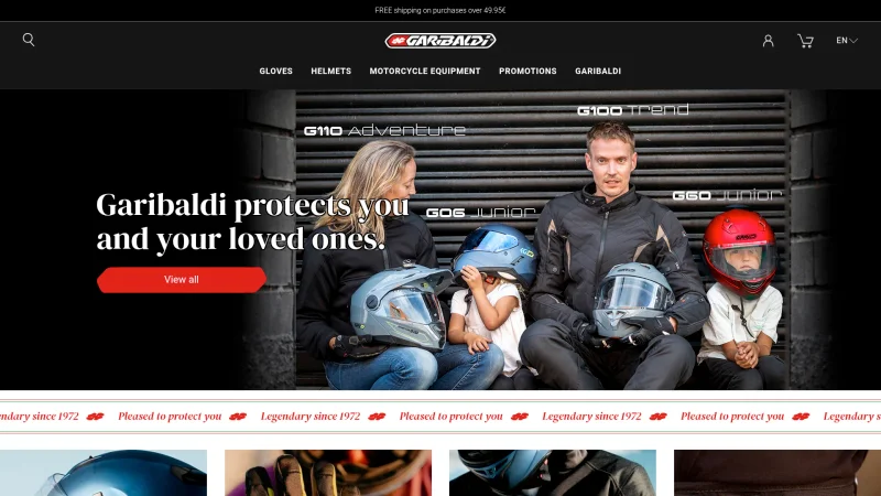 GARIBALDI website screenshot