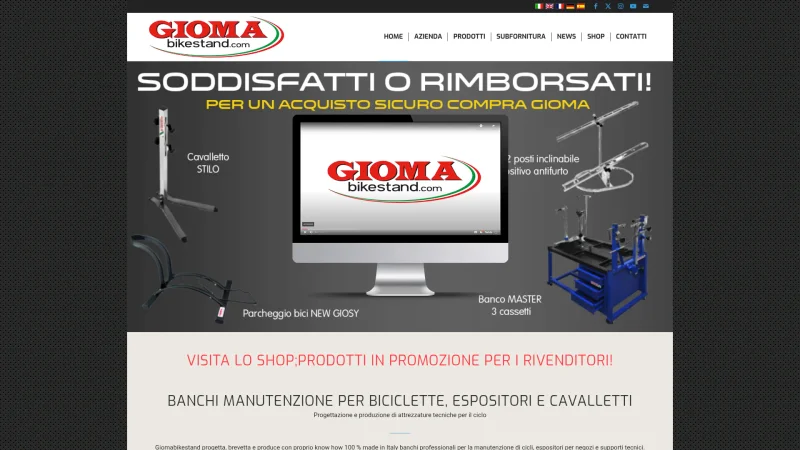 MONTENSILV – BIKE & GIO SRL website screenshot