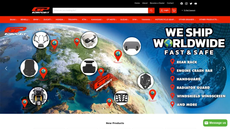 GP KOMPOZIT A.S. website screenshot
