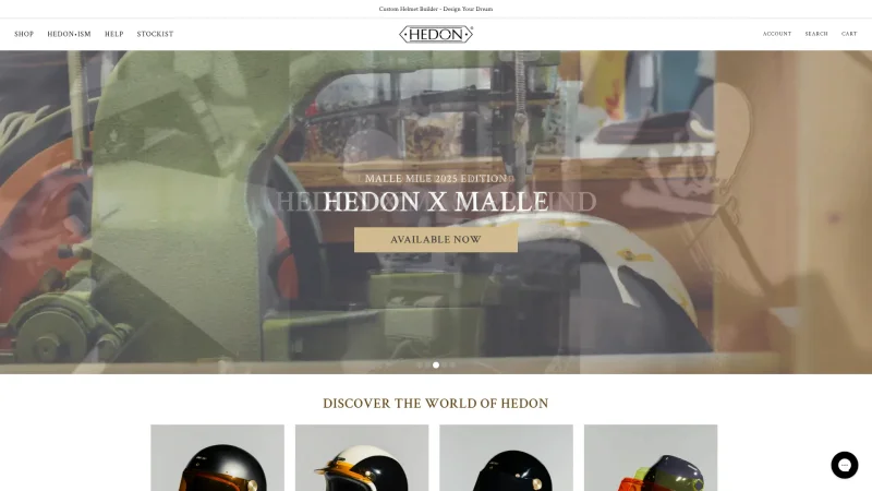 HEDON website screenshot