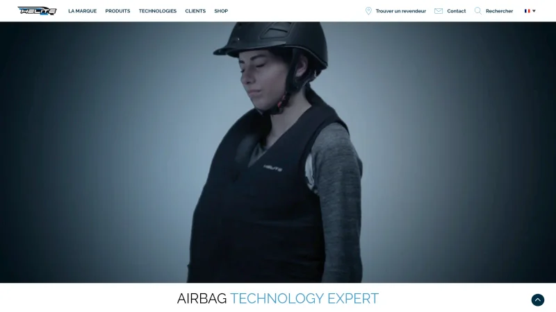 HELITE AIRBAG SYSTEMS website screenshot