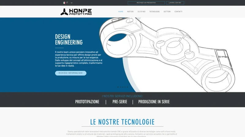 HONPE TECHNOLOGY S.R.L. website screenshot