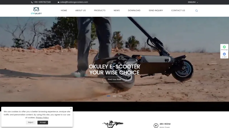 NINGBO HUIDONG NEW ENERGY TECHNOLOGY CO., LTD website screenshot