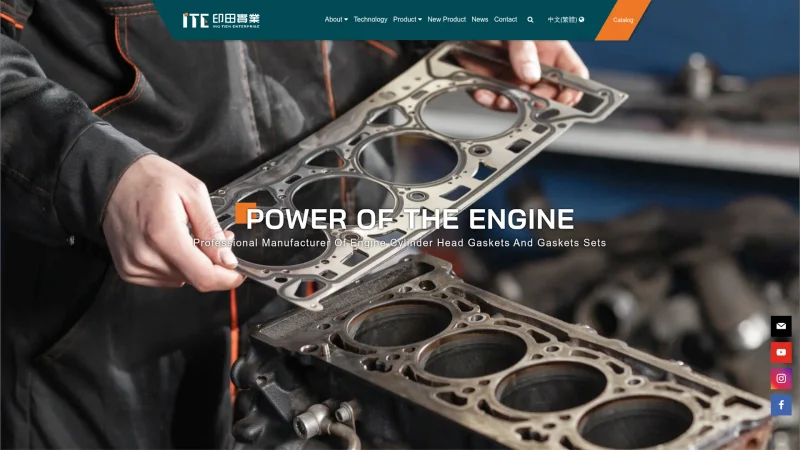 ING TIEN ENTERPRISE CO., LTD. website screenshot